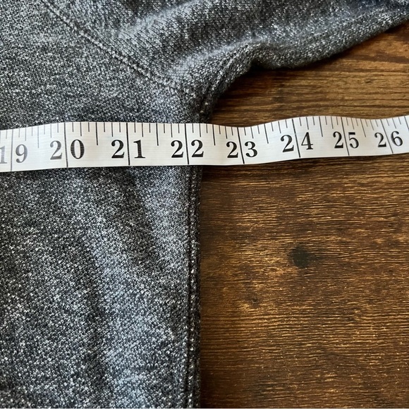 Roots Women’s Grey 100% Cotton Size XL Scoop Neck Sweater Dress 3/4 Sleeves - Picture 2 of 8